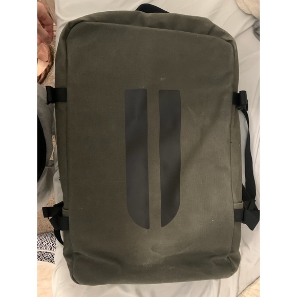 nobull waxed canvas duffleback